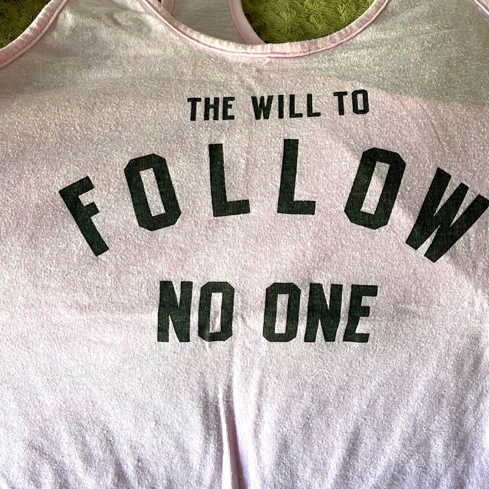 Under Armour Pink The Will to Follow No one Women’s Muscle Tank - Small
